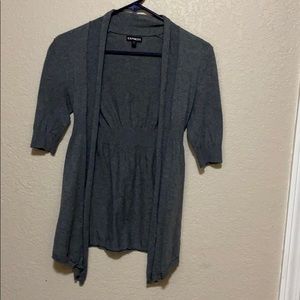 Express gray cardigan